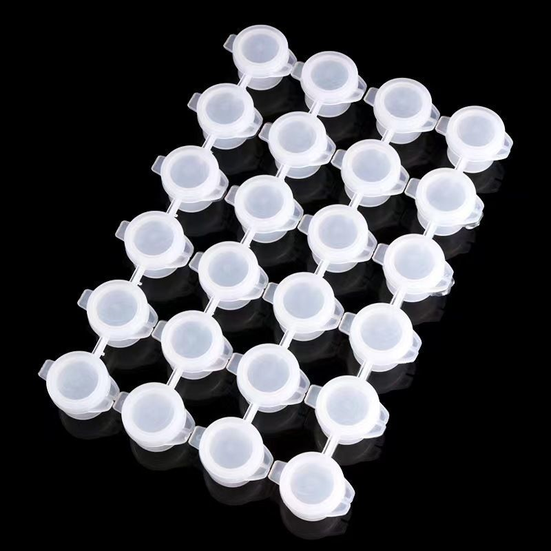 美术颜料条空盒6连体分装盒12色丙烯彩绘防干颜料盒调色盘3ml毫升