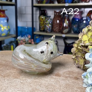 卡羅爾 飾品可愛(ài) 飾擺件禮物裝 A貓咪合集手工琉璃創(chuàng)意工藝品家居裝