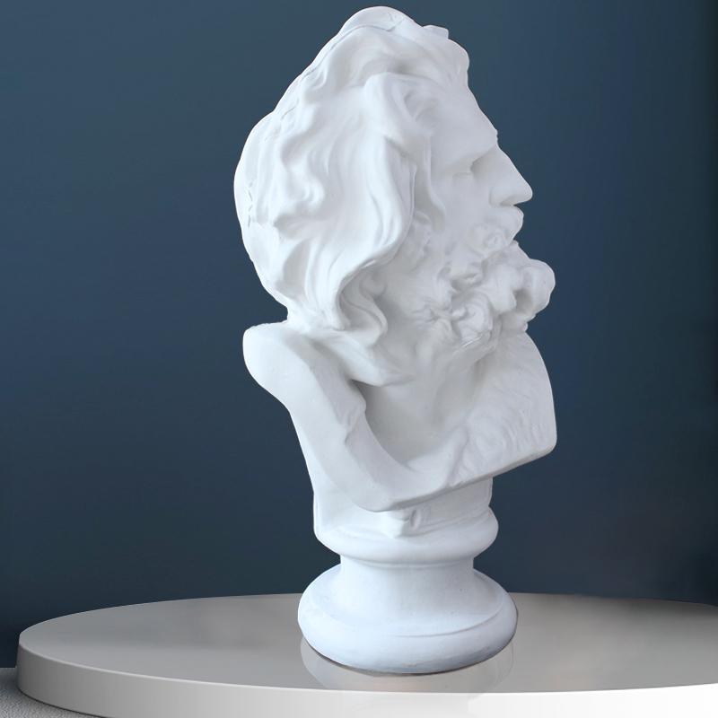 马赛石膏头像教具 马赛曲H62 人物石膏雕塑像 石膏几何体