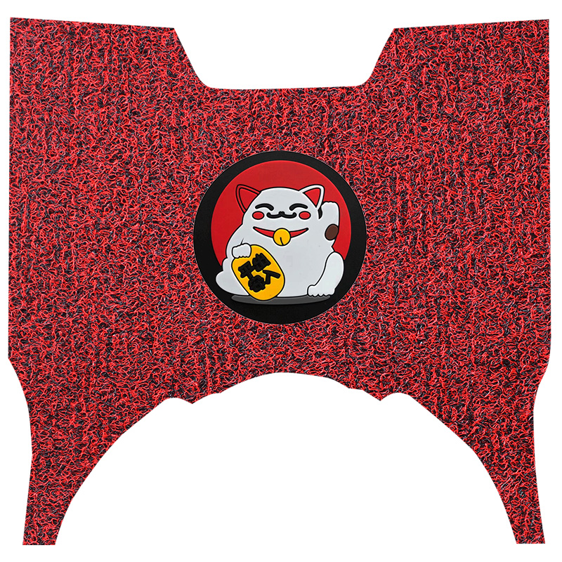 适用铃木优驿125新款摩托车踏板垫改装新UE125防水防滑垫丝圈脚垫