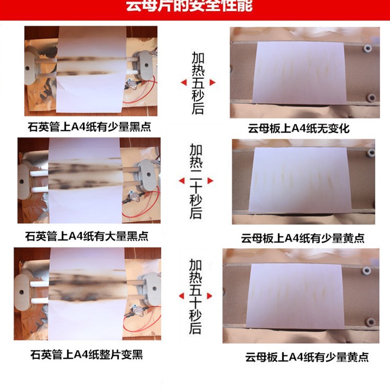 火箱配件云母板温控发热板电热片电热板智能开关电火桶云母加热板