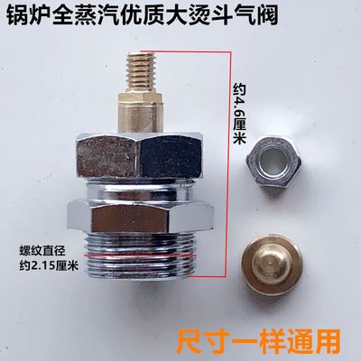 全蒸汽熨斗优质大号气阀锅炉手拨式烫斗阀门组件带铜垫电熨斗配件