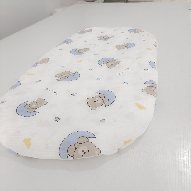 椭圆婴儿摇篮床棉花被褥睡篮宝宝床新生儿手提篮实木摇篮摇窝垫子