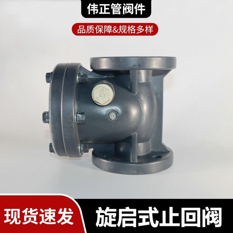 厂家供应PP/FRPP旋启式止回阀PVDF止回阀PPH旋启式阀门 规格全
