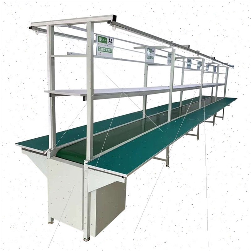 定制深圳流水线工作台重工车间自动化装配生产线输送带拉线静电操