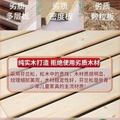 实木床硬板床垫排骨架落地护腰床板日式 矮床无床头榻榻米床架子