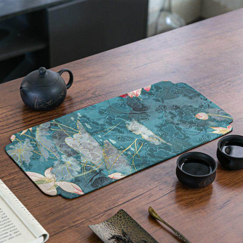 香云纱茶垫干泡小茶席中式覆古禅意防水棱织布艺茶具隔热垫茶壶垫,餐饮具,茶道/零配,淘宝优惠券,粉丝福利购,淘宝优惠卷