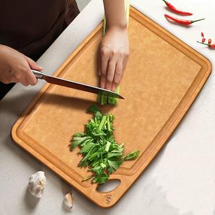 美国进口SAGE菜板实木砧板家用厨房宝宝辅食切菜板凹槽款不易发霉