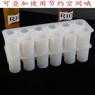 创意网红抖音野格炸弹酒硅胶冰格制冰盒冻冰块儿杯子空心冰杯模具