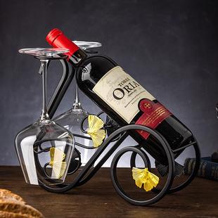 家用红酒杯架倒挂创意高档酒具葡萄酒架欧式 红酒杯套装 红酒架摆件