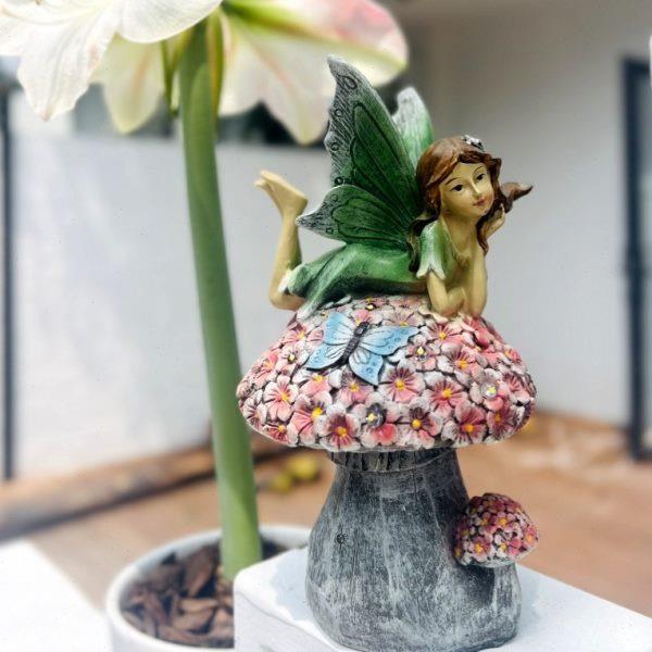 太阳能摆件氛围景观别墅阳台户外蘑菇花园装饰防水庭院仙女小夜灯