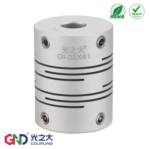 DEE01平行线联轴器GI大扭矩步进伺服电机编码器沟槽式弹性连轴器