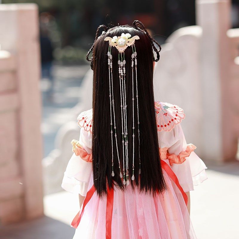 儿童汉服头饰假发包古装一体式懒人发箍造型古风辫子演出假发,美发护发/假发,其它假发,淘宝优惠券,粉丝福利购,淘宝优惠卷