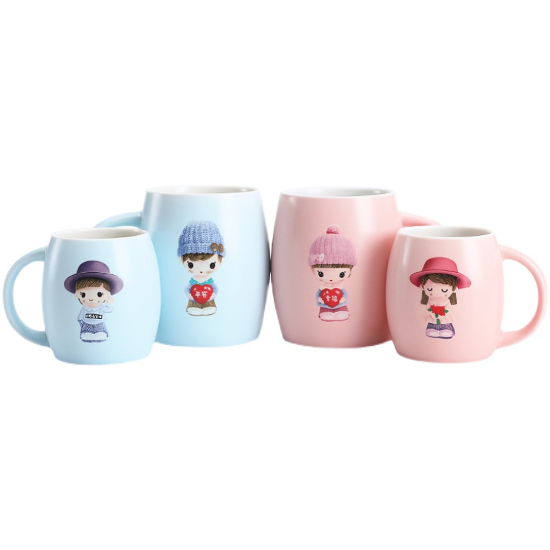 亲子刷牙杯陶瓷一家三四口漱口杯牙刷杯套装情侣家庭牙具家用牙缸