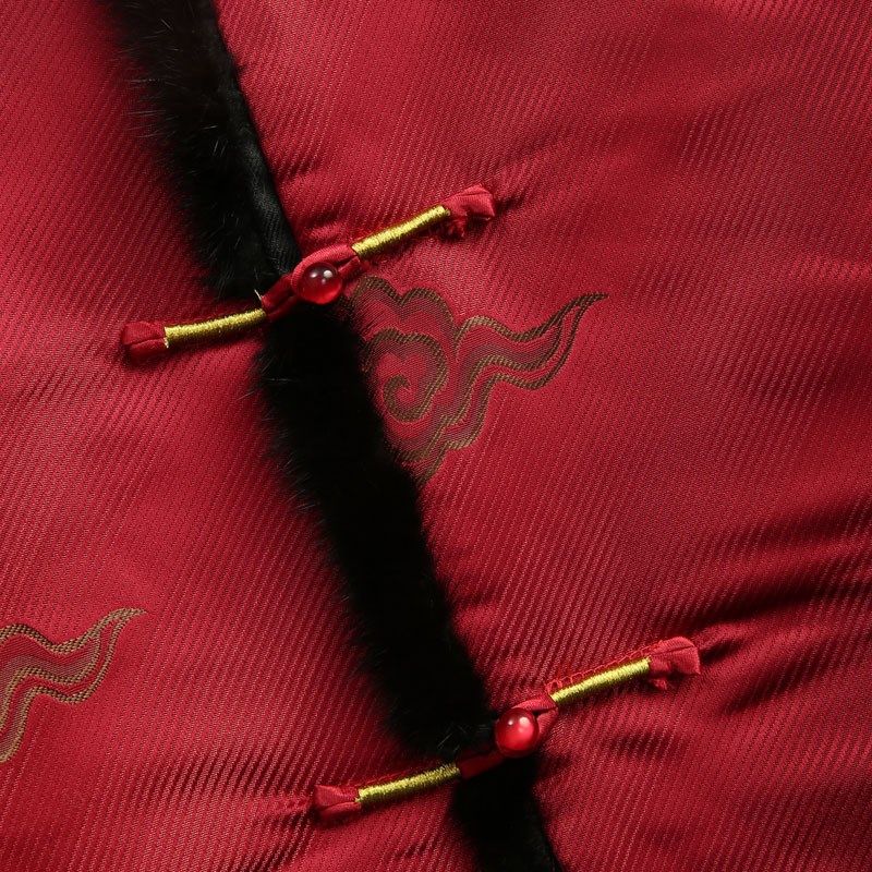 中国风男装唐装男祥云提花加厚水貂领棉服男士中式盘扣棉衣上衣男,男装,唐装,淘宝优惠券,粉丝福利购,淘宝优惠卷