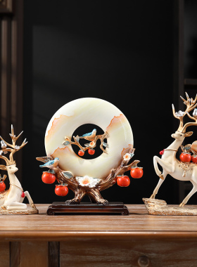 事事如意福鹿摆件高端创意流沙客厅电视J柜玄关装饰品乔迁新居礼