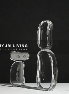 简约现代轻奢创意软装饰品家w居客厅样板房间电视柜工艺品水晶摆