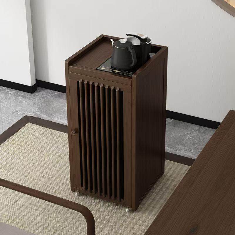 可移动茶台茶桌边柜沙发边几小茶几茶吧桌子烧水架泡茶水柜架子竹