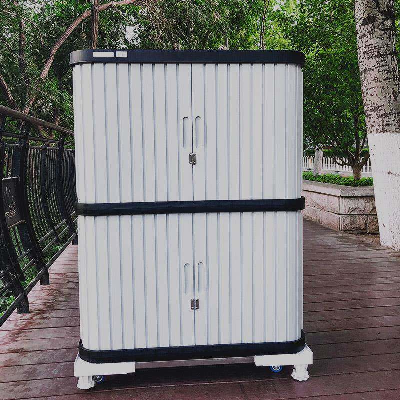阳台室外塑胶柜防晒防水置物柜庭院储物箱柜子塑料鞋柜户外储物柜