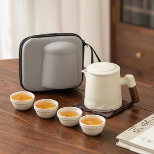 便携式 户外功夫快客杯商务公司礼品定制logo 茶具旅行套装 高端新款