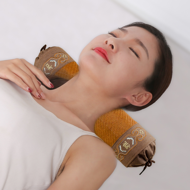 夏季圆柱形糖果颈椎枕套不含芯护颈椎助睡眠冰丝凉席枕头内胆