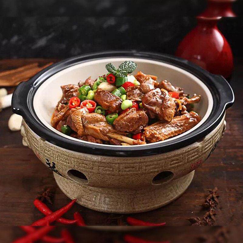酒店用酒精炉陶瓷砂锅保温炉特色干锅家用小火锅明火炖锅炖煲汤煲