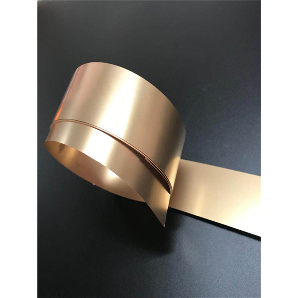 C5191磷铜带青铜箔铜皮0.01 0.02 0.05 0.08mm锡磷青铜高硬度弹片