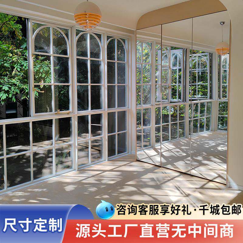 法式复古窗户老钢窗老洋房中古风断桥窗平开窗落地窗拱形窗外翻窗