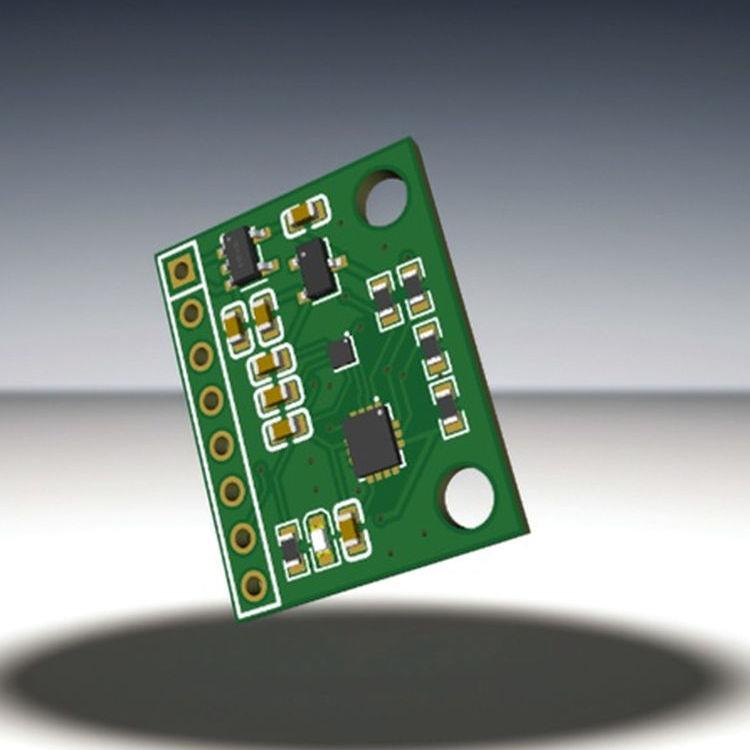 LWKJ九轴IMU BMI270+BMM350模块高性能9DOF支持SPI IIC,超BMX160