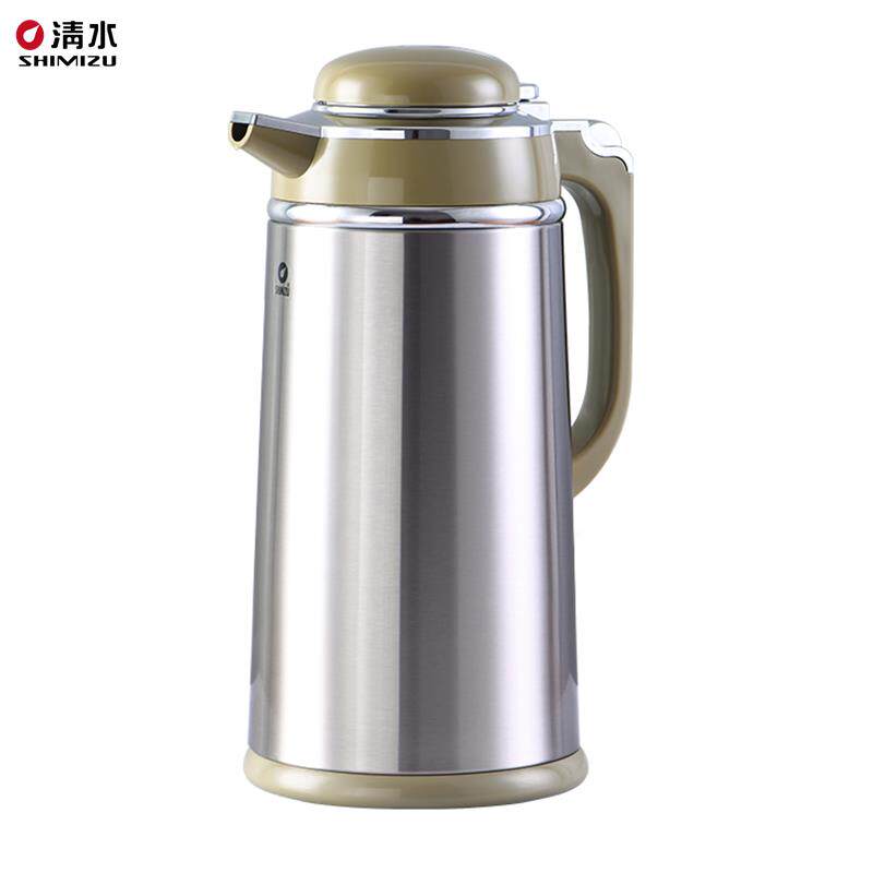 清水3192-190不锈钢保温瓶热水瓶家用玻璃胆咖啡壶会议办公室专用