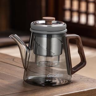 飘逸杯泡茶壶全玻璃内胆茶水分离过滤办公室高档煮茶壶功夫冲茶器