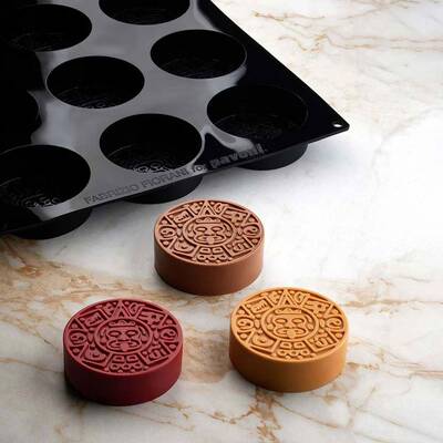 PAVONI波纹树桩电缆线迪拜巧克力印第安人2025新款硅胶蛋糕模