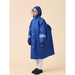 新品大童雨衣小学初高中儿童上学雨具加长款连体防水背书包全身