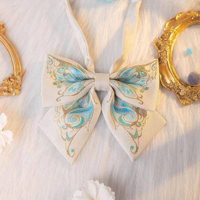 JK/DK小物定位金线提花织金领结现货