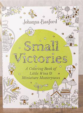 小胜利涂色书Small Victories秘密花园系列成人减压大人涂色本画