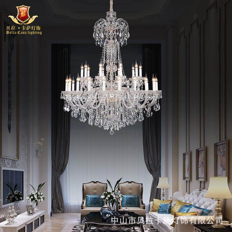现代客厅吊灯餐厅灯卧室水晶灯家居玻璃吊灯别墅酒店蜡烛水晶吊灯,家装灯饰光源,智能吊灯,淘宝优惠券,粉丝福利购,淘宝优惠卷