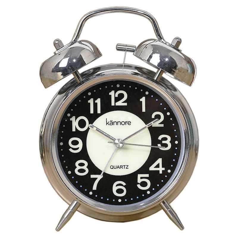 A5L起床困难户懒人床头闹钟表变态声夜灯光静音学生金属复古马蹄