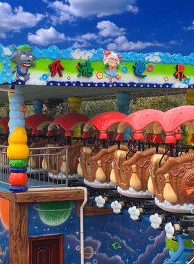 专业儿童游乐园门面卡通造景碰碰车激流勇进穿梭过山车挂板件