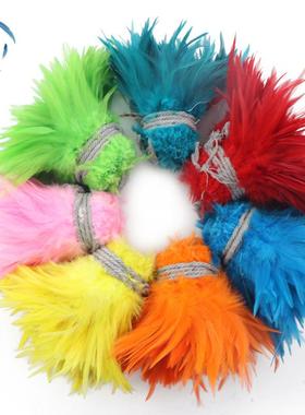 现货15-20公分公鸡6-8白尖羽毛diy配饰装饰鸡毛 服饰布带