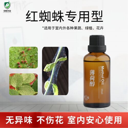 绿盾薄荷醇精油助剂绿植月季红蜘蛛专用植物提取物室内安心使用