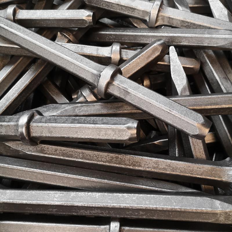 矿用B87风镐钎 混凝土路面破碎 扁头尖头风镐钎