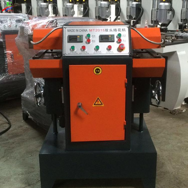 全自动数控烙花设备 相框边缘印花烫花机 门窗橱柜双头压花设备