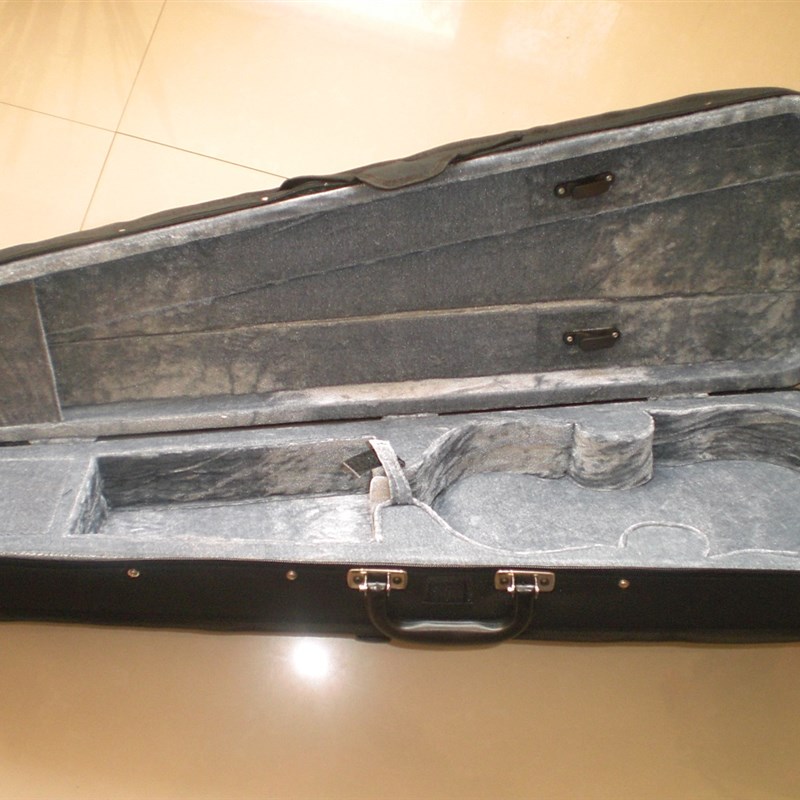 普及小提琴轻便三角防水布料小提琴琴盒4/4硬泡沫双背带便携