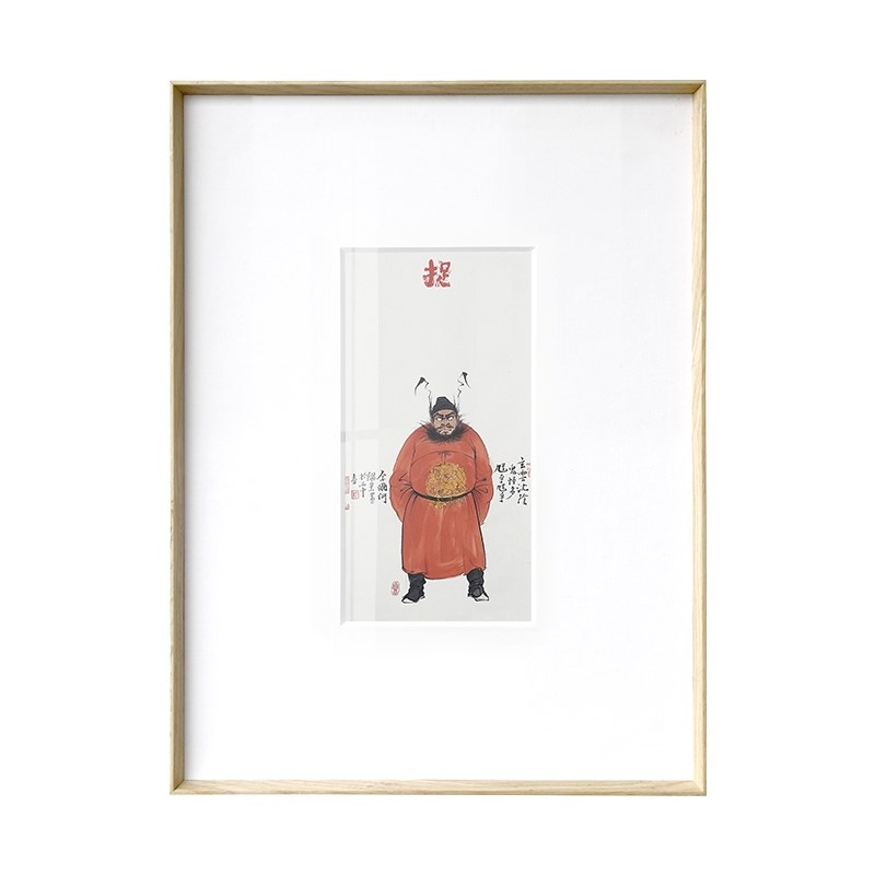 网红薛继业x仟象钟馗 映画客厅壁画墙面装饰书房挂画玄关组合创意图片