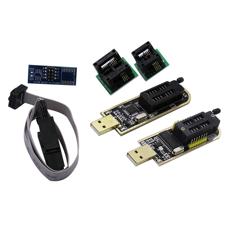 CH341A/XTW-3编程器 USB主板路由液晶 烧录座烧录夹 24 25烧录器