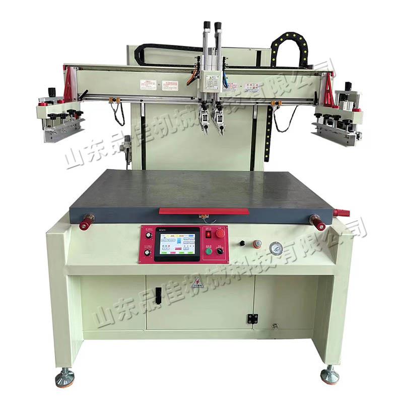 自动升降平面丝印机无纺布袋布料印刷机四柱升降皮革印字机