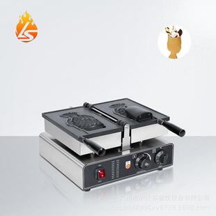 电热商用单头开口鲷鱼烧机网红冰淇淋鱼饼机夹心华夫饼机烤饼机器