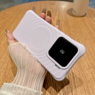 C家壳波漾磁吸液态硅胶适用小米15/14手机壳13奶黄色oppoFindx8亲肤软糯防滑耐脏四角加厚防摔X8pro高级感女