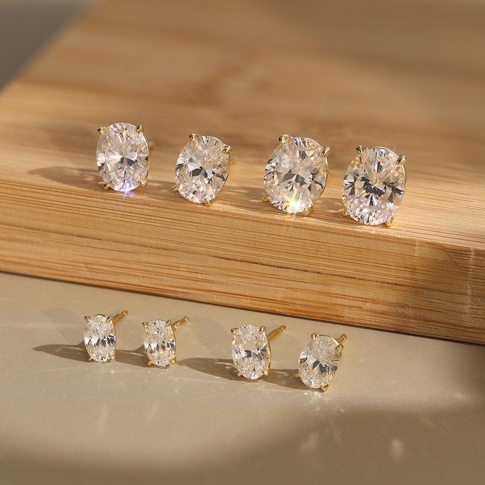 首饰925纯银耳环 轻奢8A超闪立方氧化锆耳钉 蛋形耳钉,饰品/流行首饰/时尚饰品新,耳钉,淘宝优惠券,粉丝福利购,淘宝优惠卷