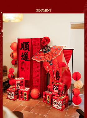 2026新年客厅创意摆件过年春节氛围感场景布置马年贺年房间装饰品